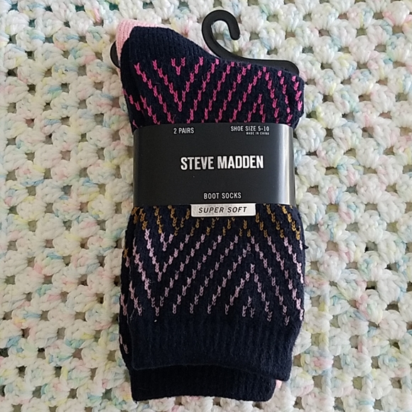 Steve Madden Accessories - New 2 pairs Steve Madden Women's Boot Socks